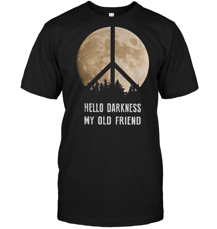 Hippie moon hello darkness my old friend shirt