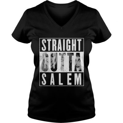 Hocus Pocus Sanderson Sisters Straight Outta Salem V-neck T-shirt