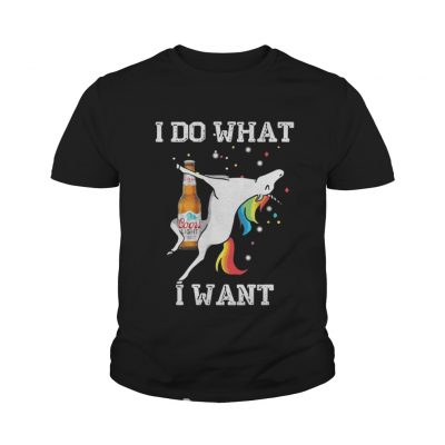 I do what I want Coors Light unicorn youth tee