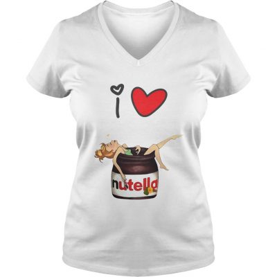 I love Nutella ladies v-neck