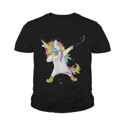 Ice hockey Unicorn Dabbing youth tee