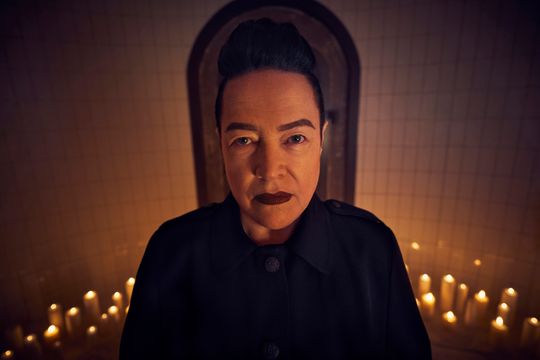 Kathy Bates as Ms. Miriam Mead on American Horror Story Apocalypse