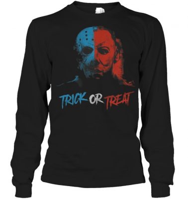 Michael Myers and Jason Mask Trick or treat shirt