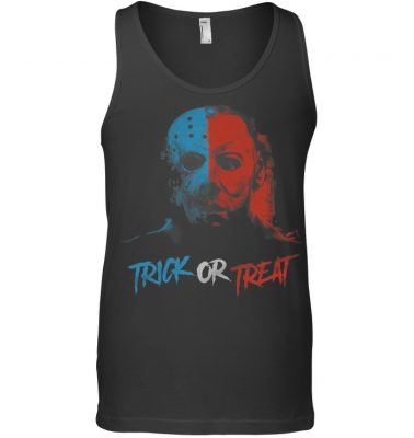 Michael Myers and Jason Mask Trick or treat shirt