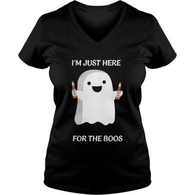 Miller Lite I’m just here for the Boos shirt ladies v-neck