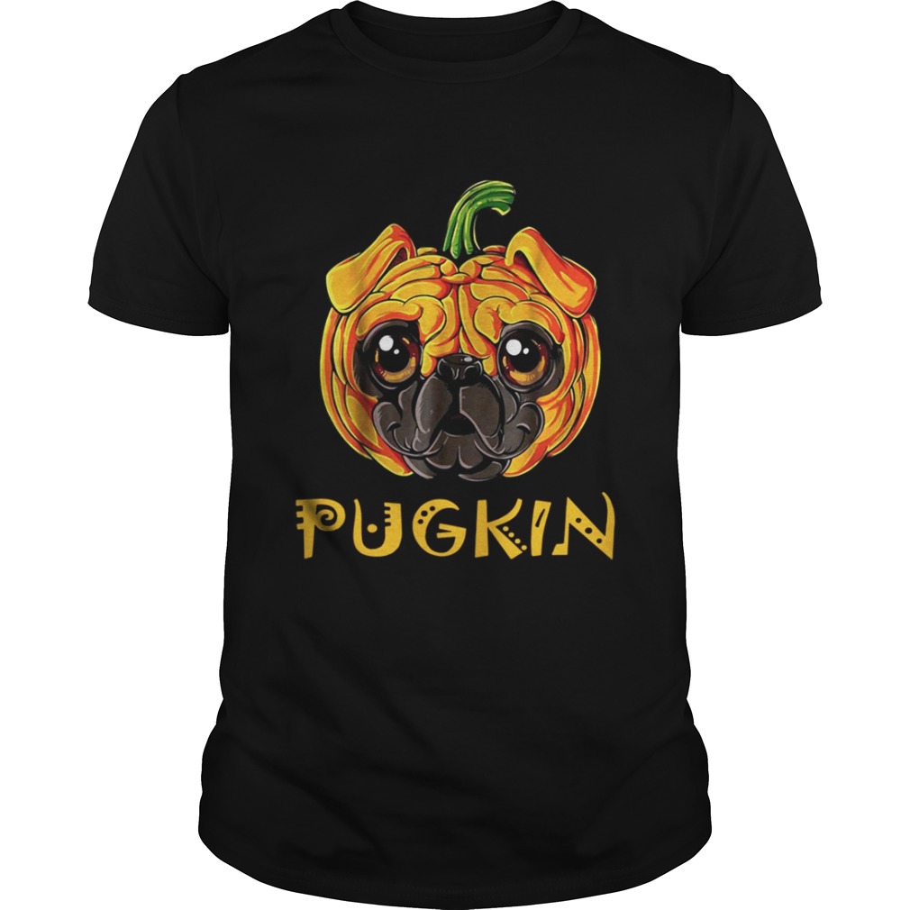 The Pugkin Pug Pumpkin Halloween shirts