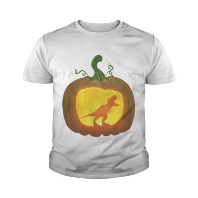 Pumpkin Dinosaur T-rex youth tee