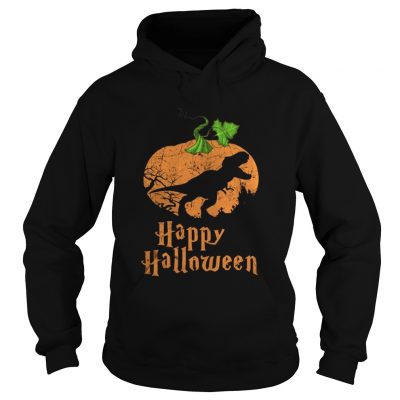 Pumpkin T-rex Happy Halloween hoodie