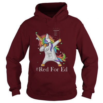 RedForEd Unicorn Dabbing hoodie