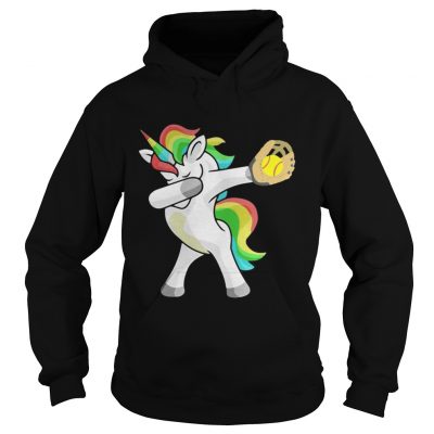 Softball Unicorn Dabbing hoodie