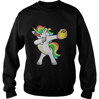 Softball Unicorn Dabbing sweatshirt