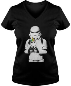 Star Wars Stormtrooper and Unicorn ladies v-neck