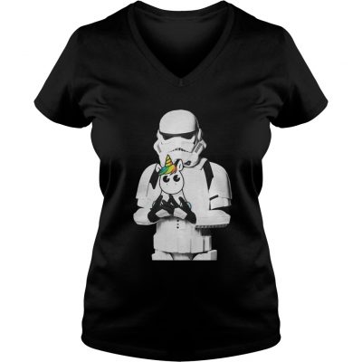 Star Wars Stormtrooper and Unicorn ladies v-neck