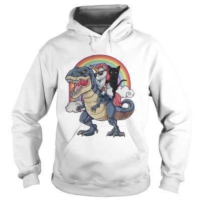 TRex Unicorn Cat Boss Rainbow hoodie