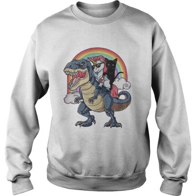 TRex Unicorn Cat Boss Rainbow sweatshirt