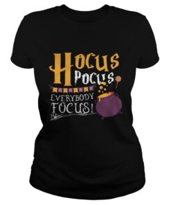 Teacher Hocus Pocus Everybody Focus ladies tee