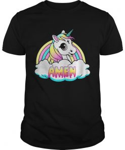 Unicorn Amen Rainbow shirt