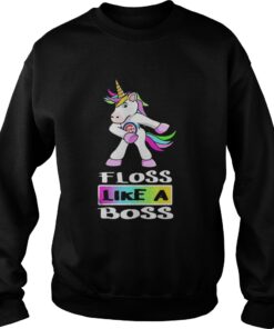 Unicorn Chicago Cubs floss like a boss sweatshirt