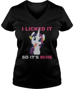 Unicorn I licked It so It’s Mine ladies v-neck