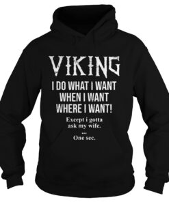 Viking I do what I want when I want where I want Hoodie