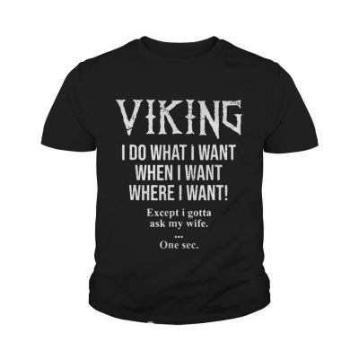 Viking I do what I want when I want where I want youth tee