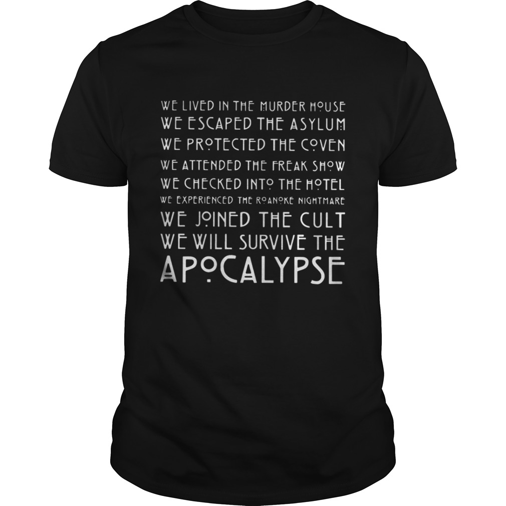 We lived in the murder house we escaped the asylum shirt