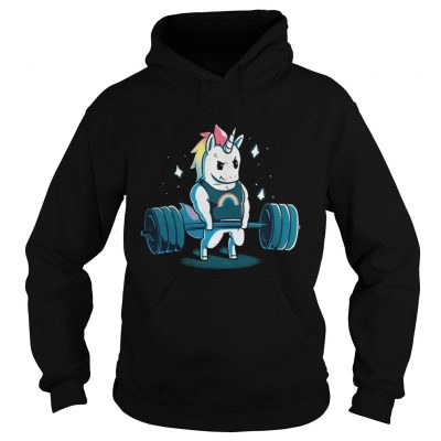 Weight lifting gym unicorn hoodie