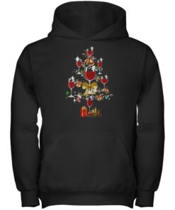 Wine glass Christmas tree sweater