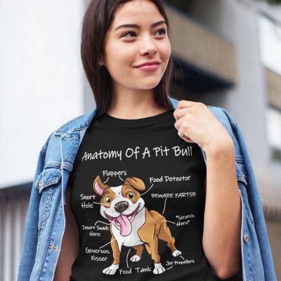 Anatomy of a Pit bull shirt