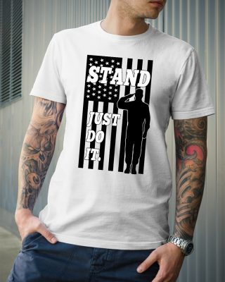 Stand Just do it American flag shirt