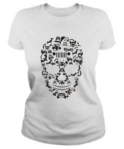 Ladies Tee Jeep Skull – Halloween shirt