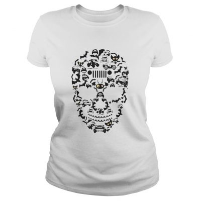 Ladies Tee Jeep Skull – Halloween shirt