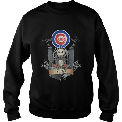 Sweat Jack Skellington Chicago Cubs halloween shirt 