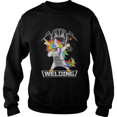 Sweat Dabbing Unicorn Weldling shirt