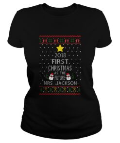 2018 First Christmas wit my hot new Husband Ladies Tee