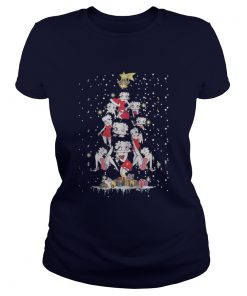 Betty Boop Christmas tree Ladies Tee