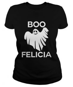 Boo Felicia Funny Halloween Ladies Tee