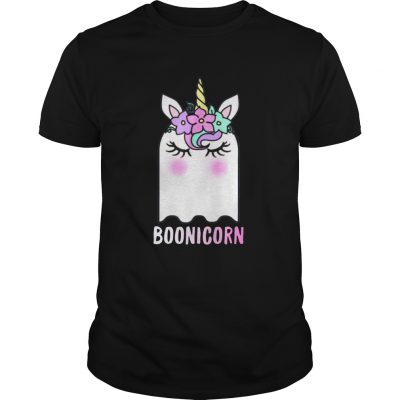 Boonicorn Unicorn Ghost Unicorn Halloween Shirt for Girls Guys