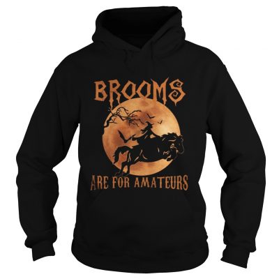 Brooms Are For Amateurs Halloween Horse Hoodie