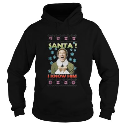 Buddy The Elf Santa I know him Christmas Hoodie