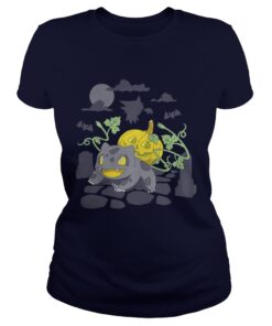 Bulbasaur lantern pumpkin Ladies Tee