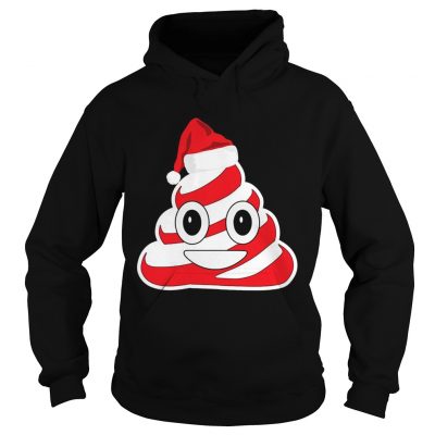 Candy Cane Poop Emoji hoodie