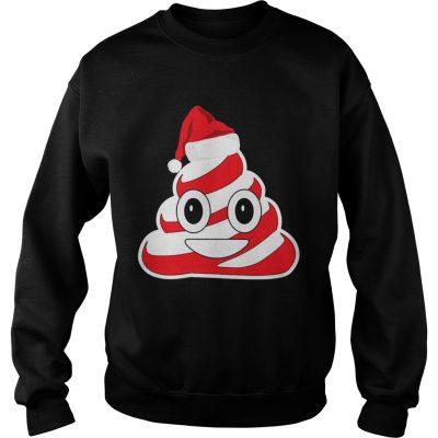 Candy Cane Poop Emoji sweatshirt