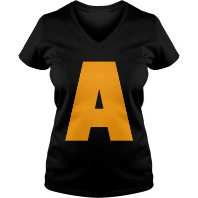 Chipmunk Halloween Costume Shirt Letter A Costume ladies guys