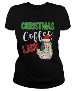 Christmas Coffee Lady Ladies Tee