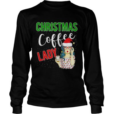 Christmas Coffee Lady Longsleeve Tee