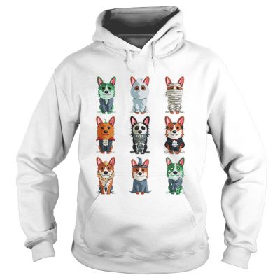 Cute Corgi Halloween TShirt Funny Halloween Gift hoodie