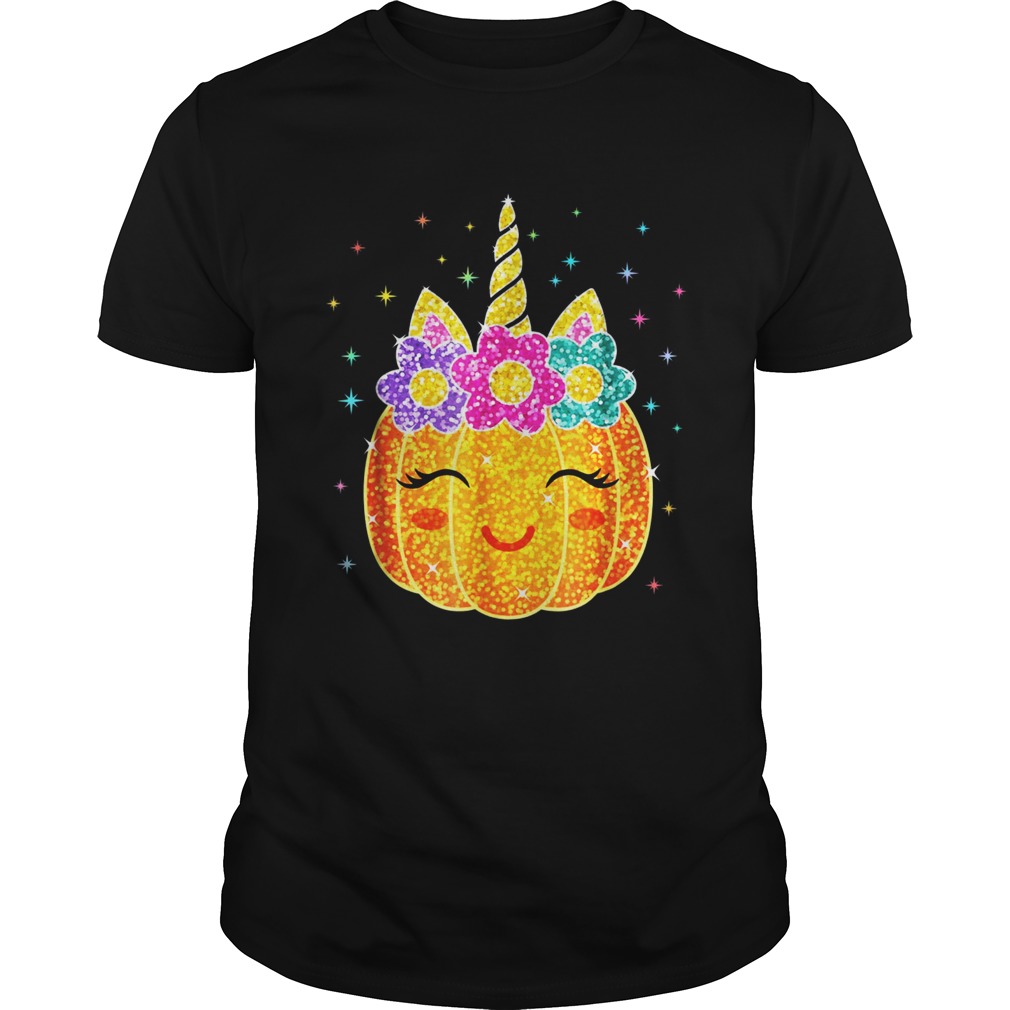 Cute Unicorn Pumpkin Halloween TShirt