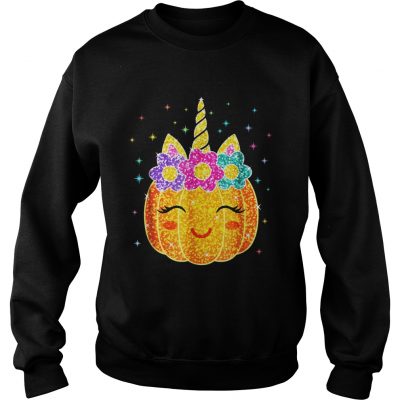 Cute Unicorn Pumpkin Halloween sweatshirt