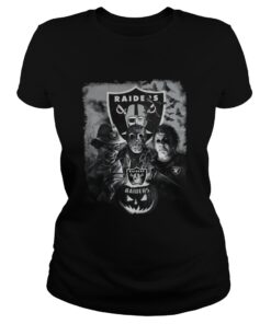 Dallas Cowboys Halloween Horror movie classic ladies tee shirt